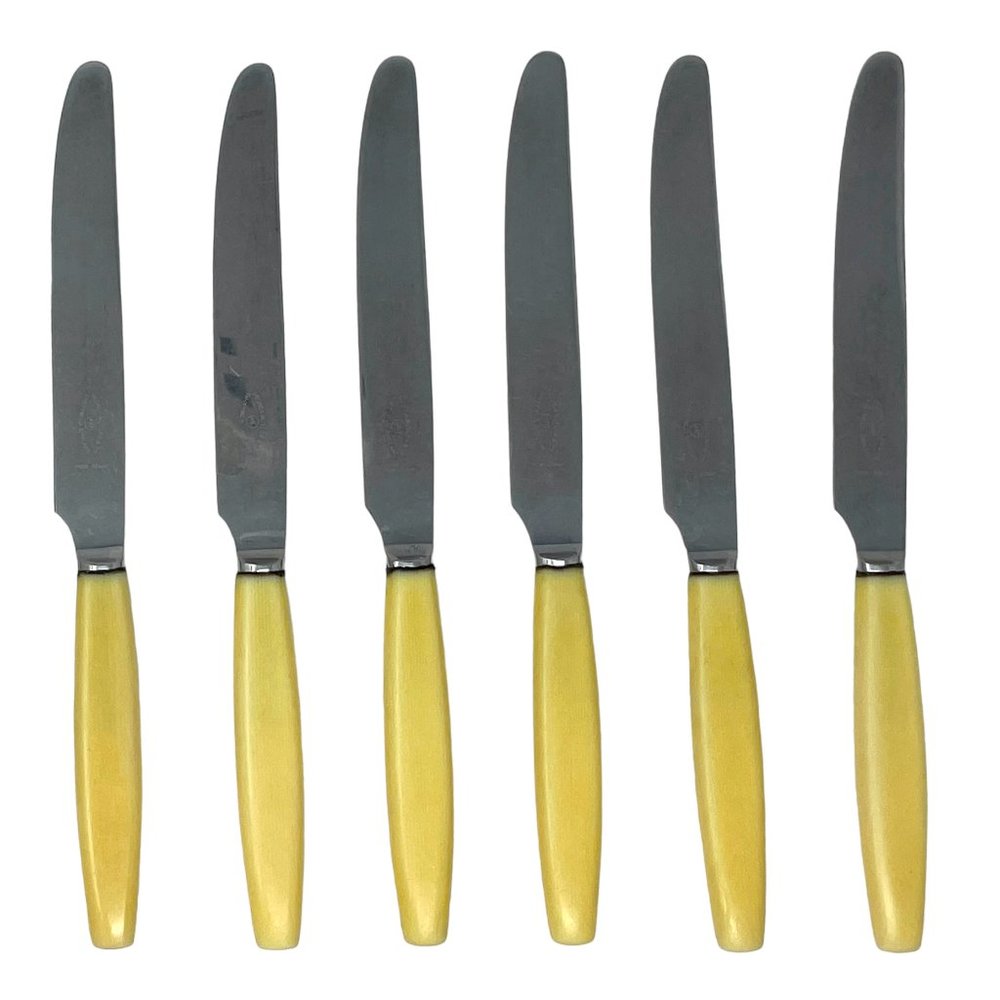 Vintage George Butler & Co Stainless Steel Dinner Table Knives Sheffield England